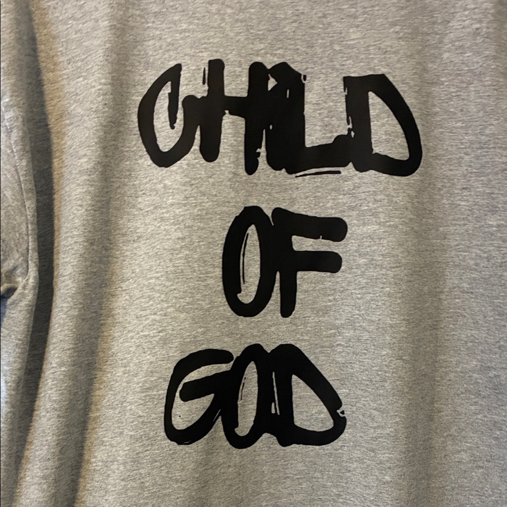 Gildan Gray Long Sleeve Shirt with 'Child of God' Design